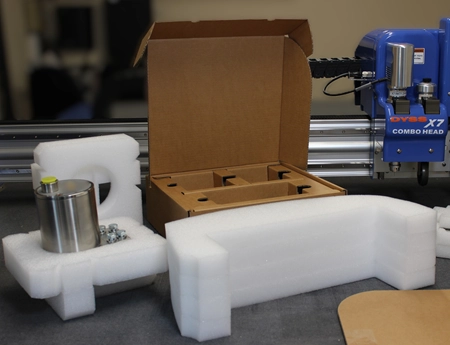 Prototype packaging corrugated box and foam