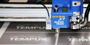 Knife Tool On DYSS X7 Cutting FOAMEX® Displays